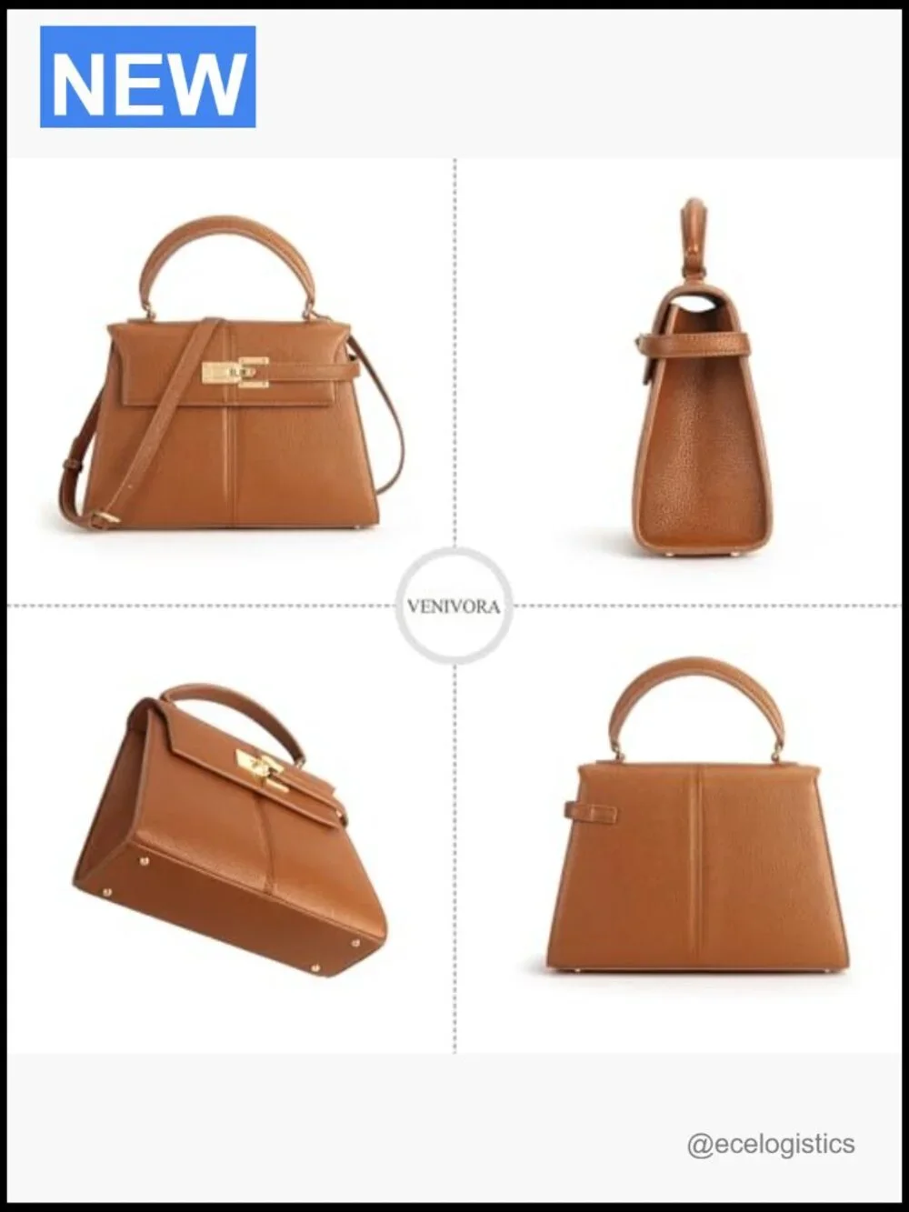 Top Handle Handbag Vegan Leather Crossbody Satchel Large